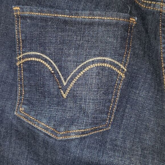Levi's 580 Boot Cut Dark Wash Denim Jeans - Picture 7 of 12